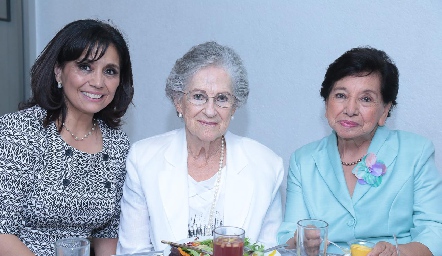  Paulina de González, Margarita de Mendizábal y Paulina de Humara.