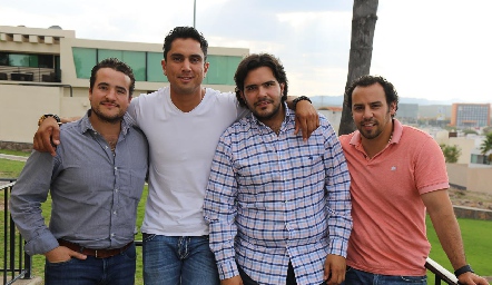  Juan Pablo Aranda, Gonzhum, Anuar Zarur y Rodrigo Gil.