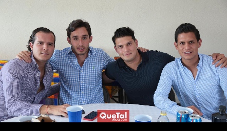 Juanfer Rojas, José Ascanio, Pablo Trujillo y Diego Zavala.