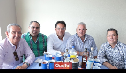  Gerardo González, Sergio Humara, Antonio Ascanio, Javier Villegas y Alejandro Sánchez.