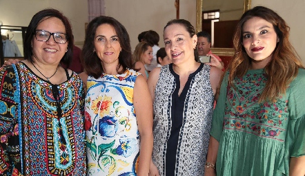  Gaby Espinoza, Sandra Correa, Aidé Lomelí y Fabiola Valdéz.