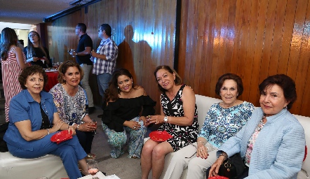 Blanca Rosa Gutiérrez, Neri Alderete, Georgina Alderete, Guadalupe Rodríguez, Judith Zamora y Rosa Villarreal.