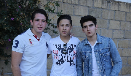  Pancho Aranda, Armando Trujillo y Frank Rojas.