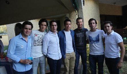  Pato Aranda, Oscar Vera, Chente Azcona, Güero Pizzuto, David Estrada, Mauricio Gómez y Javier Duarte.