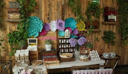  Mesa de dulces.