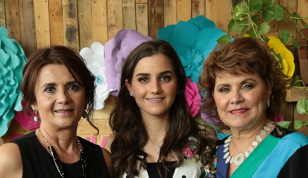  Irasema Medellín de Abud, Eugenia Musa y María Eugenia Celis de Musa.
