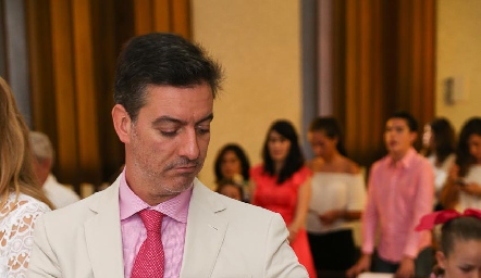  Marcelo Galán con su hija.