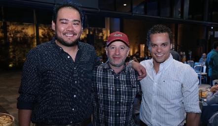  Hiroshi Dávila, Toño Winder y Daniel Delgadillo.