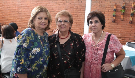  Ana Zermeño de Alvarado, Ana María Rivera y Mary de la Rosa.