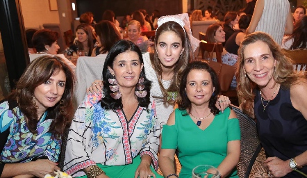  Martha Abud, Rocío Espinosa, Lorena Andrés, Lucía Bravo y Gaby Cantú.