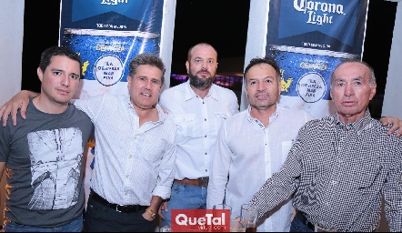  Marco Ávila, Galo Galván, Raúl Bravo, Héctor Herrera y Héctor Herrera.