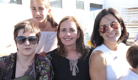  Mariana, Claudia Hinojosa, Marcela Payán y Anilú Enríquez.