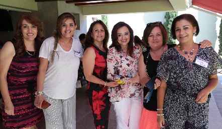  Laura Almazán, Claudia Duque, Bety Carrillo, María Esther Aguillón, Paty Duque y Claudia Silos.