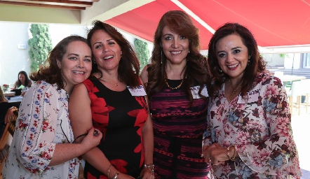  Claudia Serment, Beatriz Carrillo, Laura Almazán y Mago Aguillón.