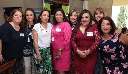  Rosita Montejano, Paty Vilet, Ceci Muñoz, Tere Martínez, Rocío Ruiz, Martha Gabriela Rodríguez, Carmelita Leos y Tita Pedroza.