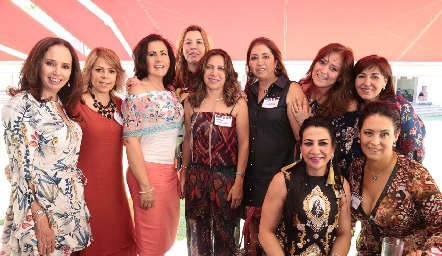  Marisa Meade, Rocío Covarrubias, Ana Fonte, Gaby Lozano, Laura Monjarás, Sofía Carrillo, Chela Delgado, Adriana Alcalde, Mercedes Morales y Ana Luisa Lujambio.