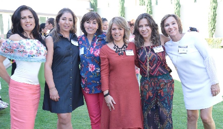  Ana Fonte, Sofía Carrillo, Adriana Alcalde, Rocío Covarrubias, Laura Monjarás y Bety Lavín.