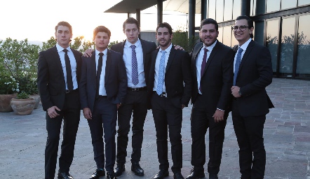  Juanca Andrade, Emilio Cabrera, Mau Ojeda, Max Gómez, Toro Gómez y Rodrigo Villasana.