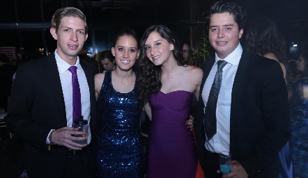  Rodrigo, Nuria Manzo, Meli Elizondo y Juan Pablo Arriaga.