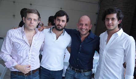  Juan Carlos Feres, Marco Güemes, Horacio Rocha y Julián Abud.