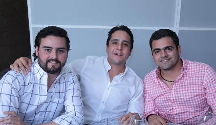  Rodrigo Labastida, Ignacio Cisneros y Juan Pablo Abud.