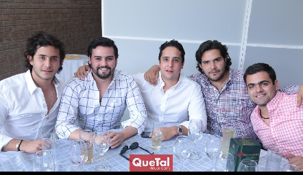  JuliánAbud, Rodrigo Labastida, Ignacio Cisneros, AnuarZarur y Juan Pablo Abud.