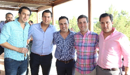  Mauricio Abella, Javier Abella, Juan Carlos Barceló, Alejandro Ocejo y Eduardo.