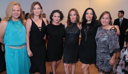 Annie Larios, MacarenaElías, Jaqueline Williams, Julieta Ortuño, Gabriela Betancourt y Adriana Chávez.