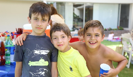  Miguel, Mauricio y Juan Pablo.