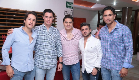  Mauricio Dibildox, Marco Zarzosa, Edgardo Longoria, José Luis Estrada y Gonzum González.