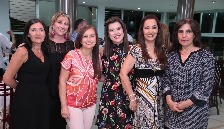 Marcela Valle, Maru Bárcena, Josefina Sánchez, Cristina Galán, Silvia Medrano y Gaby Chevaile.