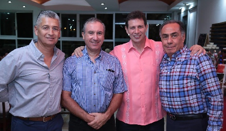  Ramón Zacarías, Luis Stevens, Luis Navarro y Gerardo Chevaile.