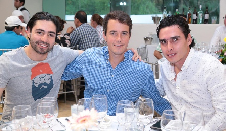  Mauricio Zollino, Javier Meade y Xavier Azcárate.