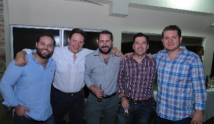  Rodrigo Leos, Mariano Niño, Luis Franco, César Anaya y Nacho Puente.