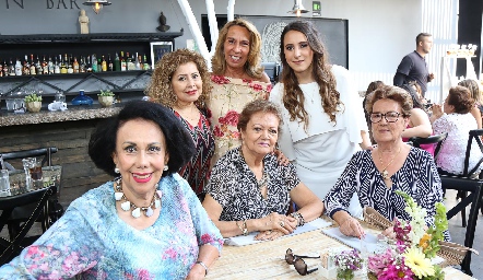  Eudelia, Luz Elena Mézquida, Cristy Massa, Rosa Tinajero, Alicia de Ress y Ela Quintanilla.