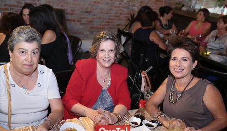  Graciela Morones, Mireya Silva y Cecilia Bremer.
