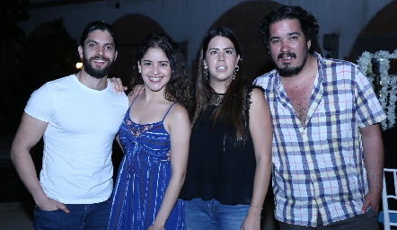 Mauricio Kury , Alejandra Gascón, Gaby Carrillo y Juan Pablo Meade.