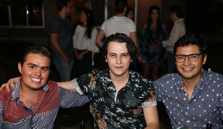  José Luis Foyo, Manolo López e Irving Castillo .