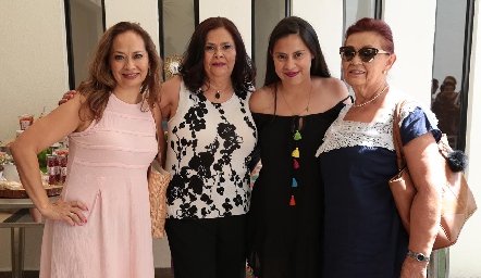 María Luisa Méndez, Marisa Rojas, Elizabeth Ramos y Alma Delia Rojas.