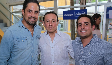  Edmundo Ríos, Pedro Lara y Gilberto Mejía.