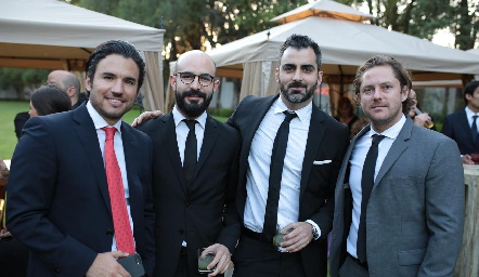  Mauricio Pintado, César Barragán, Jaime Sánchez y Pepe Bordinga.