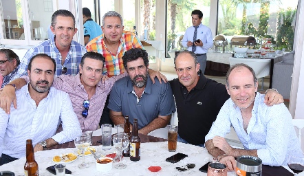 Eduardo Espinosa, Jorge Villarreal, Gustavo Puente, Güicho Fernández, Fernando Abaroa, Gildo Gutiérrez y Pablo Díaz del Castillo.