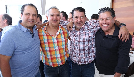  Aldo Pizzuto, Jorge Villarreal, Obed Gutiérrez y Pepe Guevara.