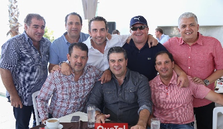  Antonio Esper, Aldo Pizzuto, Alejandro Elizondo, Rodrigo Gómez, Gerardo Rodríguez, Obed Gutiérrez, Salomón Dip y Jorge Morales.