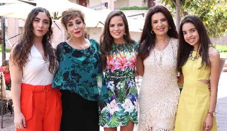  Isa Zollino, Beatriz Eugenia Dauajare, Andrea Hernández, Rosy Vázquez y Ximena Hernández.