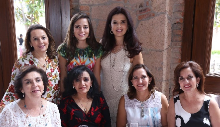  Lupita López, Andrea Hernández, Rosy Vázquez, Ana Luisa Mejía, Katy de Somohano, Mónica Alcalde y Yolanda Payán.