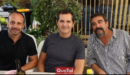  Filiberto Massa, Jaime Fonte y Gerardo Galván.