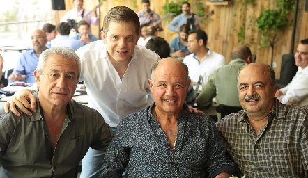  Fernando Abud, Juan Carlos Feres, Javier López y Geroges Mussa.
