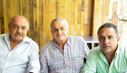  Juan Sarquis, Manolo Abad y Hugo Moreno.