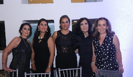 Sandra Correa, Gema de la Vega, Lidia Cantú, Ana Fonte y Olga de la Torre.